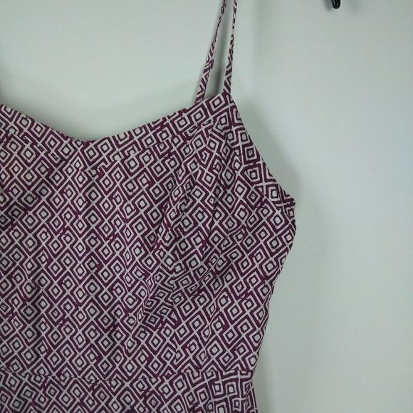 OLD NAVY Plum White Spaghetti Strap Dress S P - Picture 2 of 4